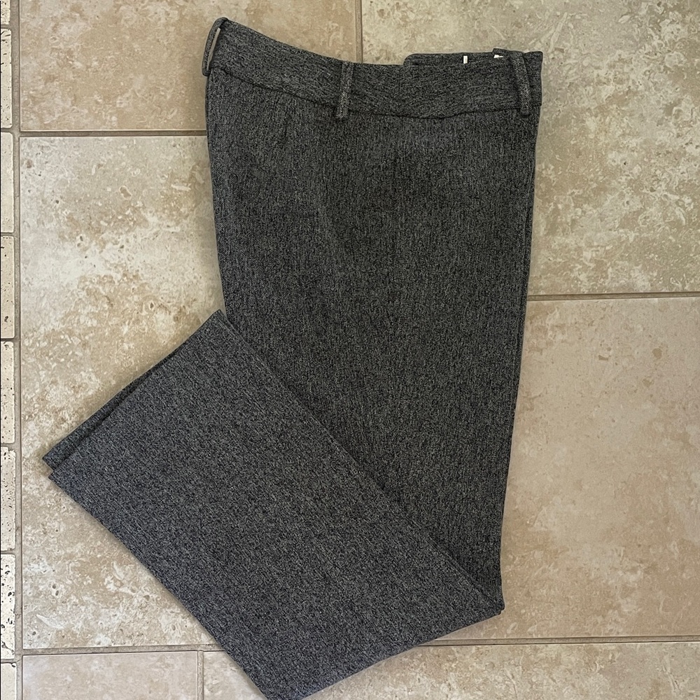 Anne Klein Gray & Black Tweed Pants